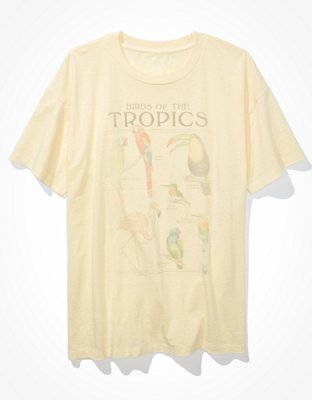 Женские футболки American Eagle AE Oversized Tropics Graphic T-Shirt — фото 3