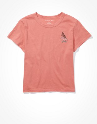 Женские футболки American Eagle AE Butterfly Graphic T-Shirt — фото 4