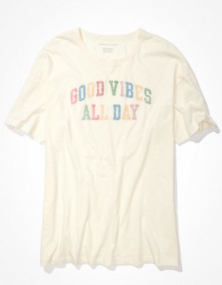AE Oversized Good Vibes Only Graphic T-Shirt