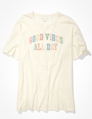 AE Oversized Good Vibes Only Graphic T-Shirt