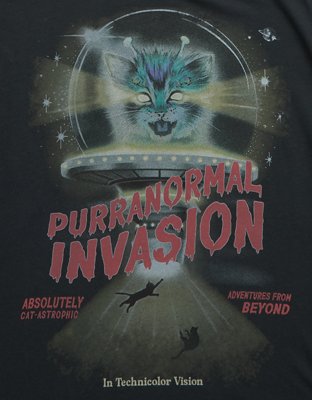 AE Oversized Halloween Graphic T-Shirt