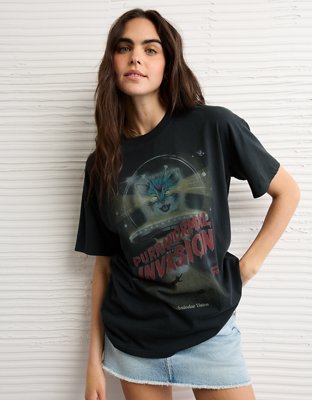 AE Oversized Halloween Graphic T-Shirt