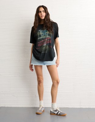 AE Oversized Halloween Graphic T-Shirt