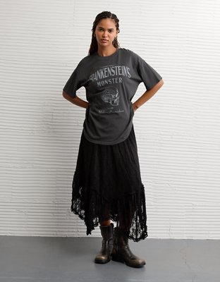 AE Oversized Halloween Graphic T-Shirt
