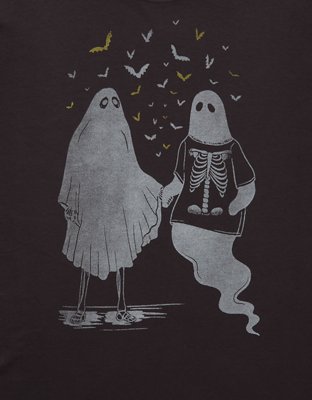 AE Oversized Halloween Graphic T-Shirt