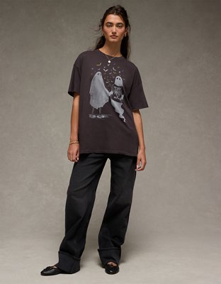 AE Oversized Halloween Graphic T-Shirt