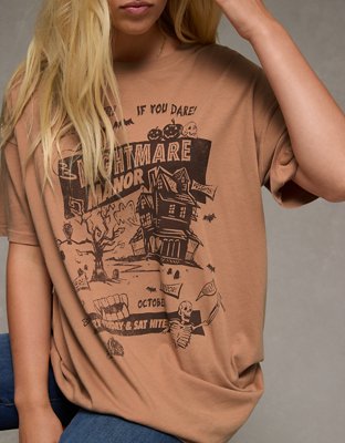 AE Oversized Halloween Graphic T-Shirt
