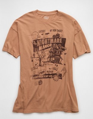 AE Oversized Halloween Graphic T-Shirt