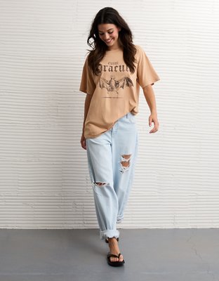 AE Oversized Halloween Graphic T-Shirt