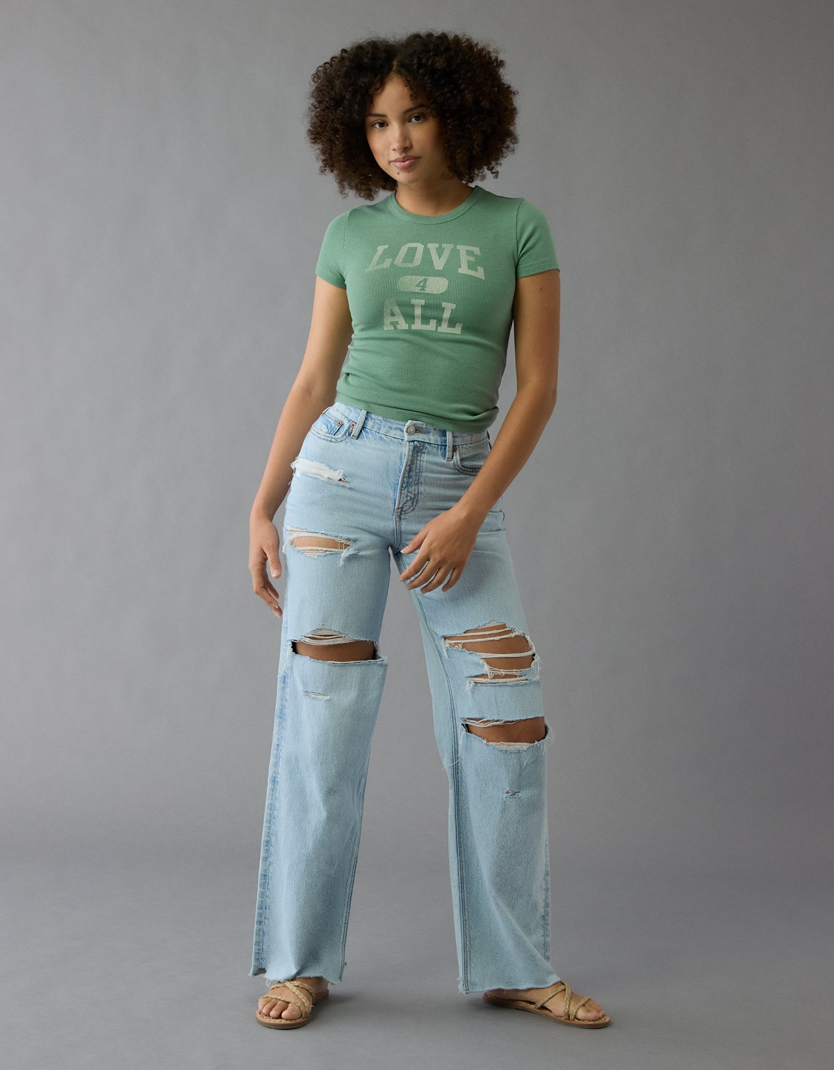 AE Pride Graphic Hey Baby Tee - image 5