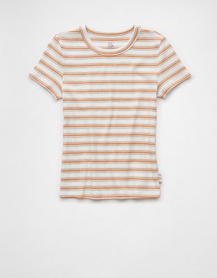 AE Pride Striped Hey Baby Tee
