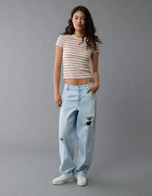 AE Pride Striped Hey Baby Tee