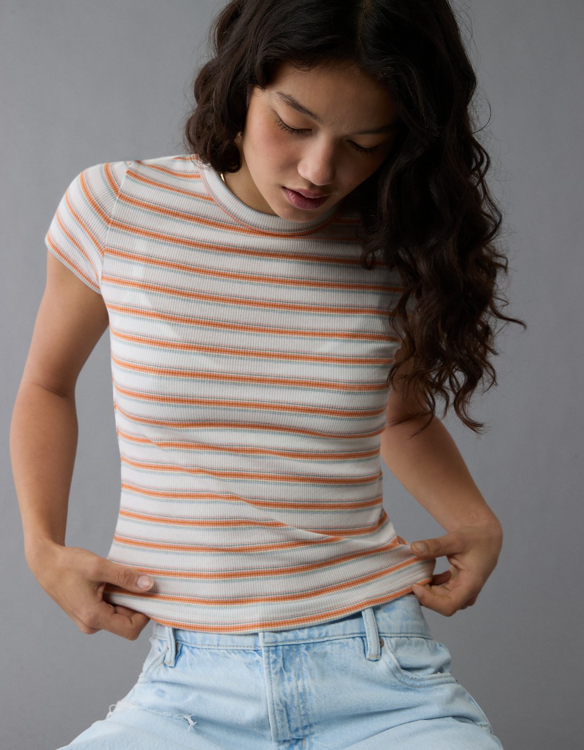 AE Pride Striped Hey Baby Tee - image 5