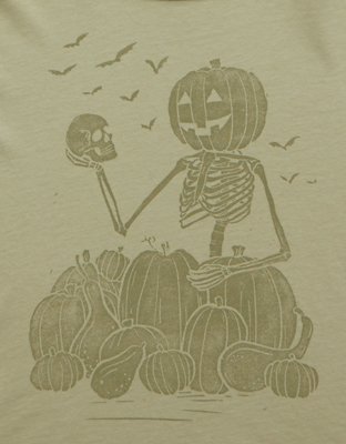 AE Oversized Halloween Graphic T-Shirt