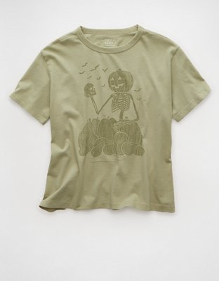 AE Oversized Halloween Graphic T-Shirt