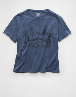 AE Oversized Halloween Graphic T-Shirt