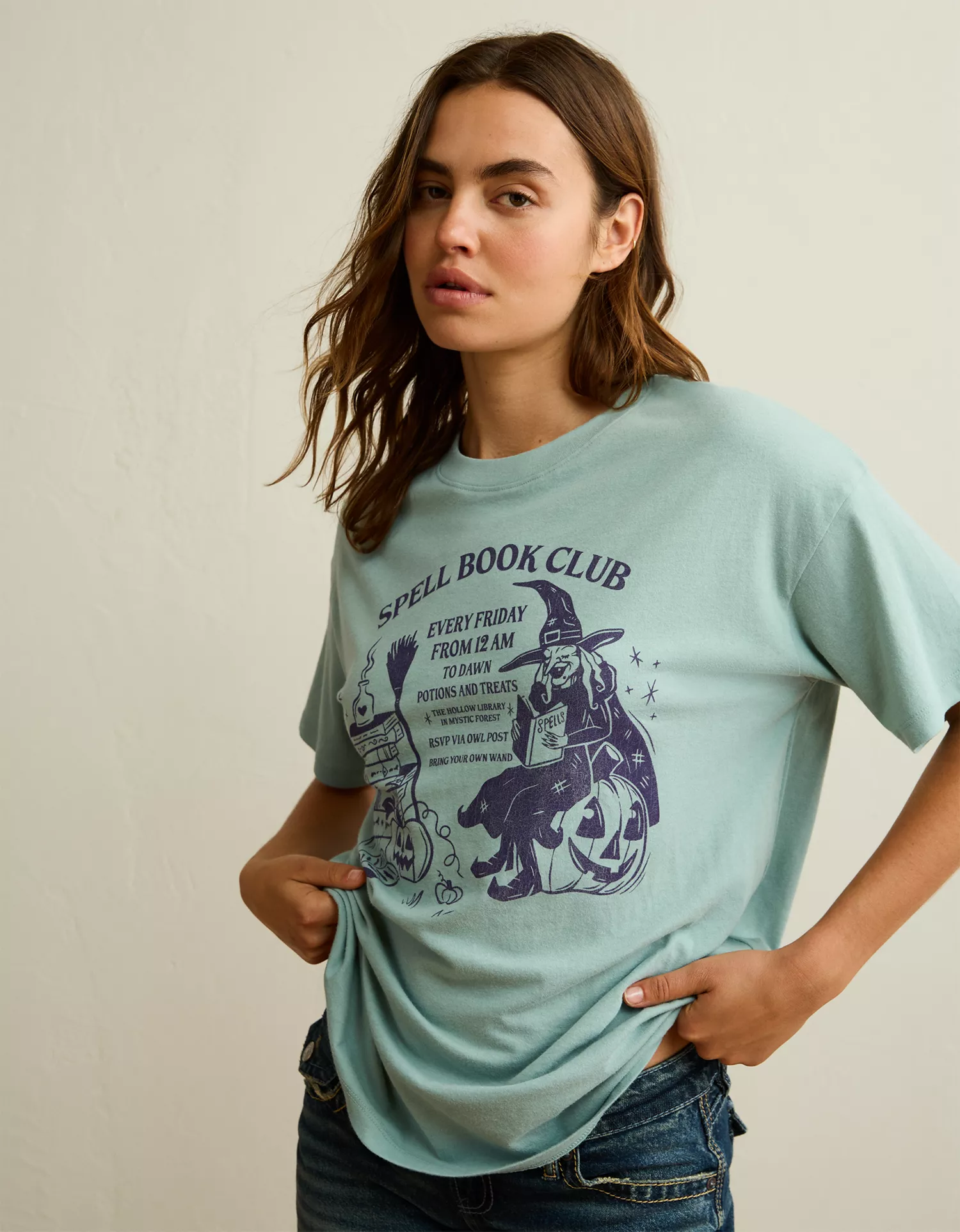 AE Oversized Halloween Graphic Tee - thumbnail 6