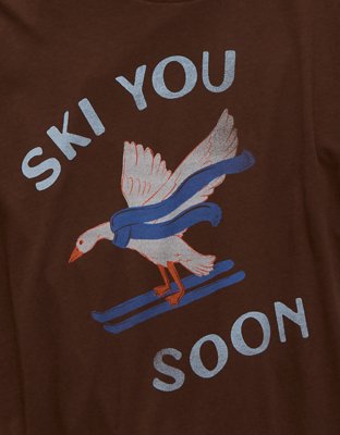 AE Oversized Holiday Graphic Tee