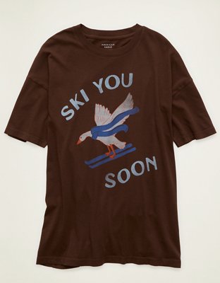 AE Oversized Holiday Graphic Tee