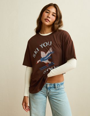 AE Oversized Holiday Graphic Tee 