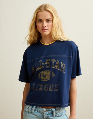 AE Oversized Sporty Graphic T-Shirt | American Eagle