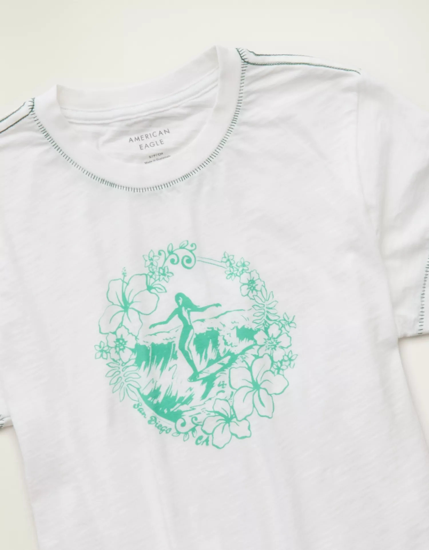 AE Surf Graphic Shrunken Tee - thumbnail 5