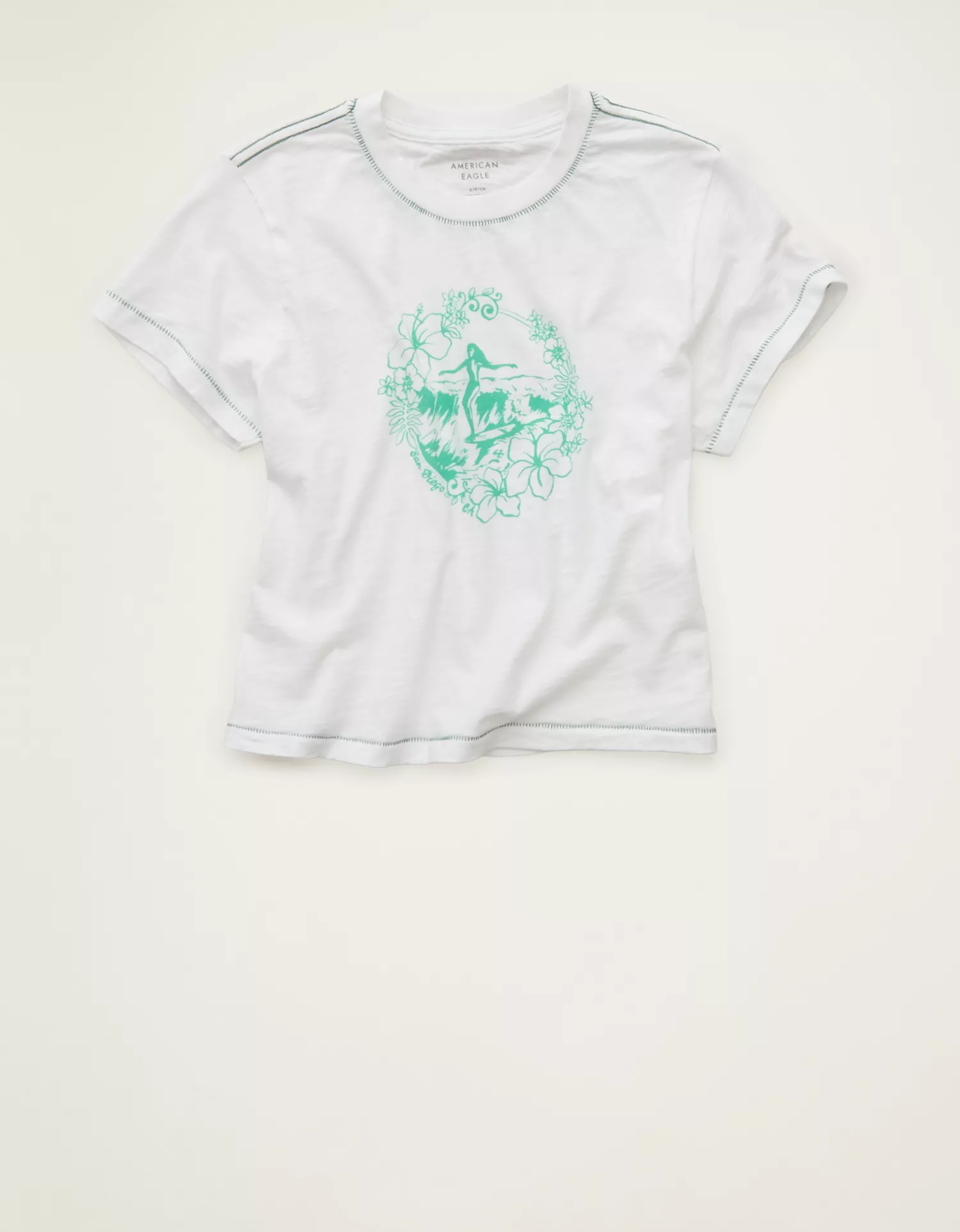 AE Surf Graphic Shrunken Tee - thumbnail 3