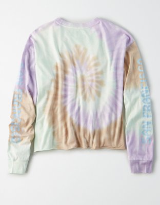 Женские футболки American Eagle AE Tie Dye San Fransisco Graphic T-Shirt — фото 4