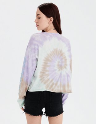 Женские футболки American Eagle AE Tie Dye San Fransisco Graphic T-Shirt — фото 2