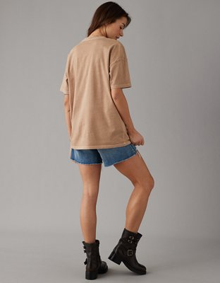 AE Oversized Valentine Skeleton Flower Graphic Tee