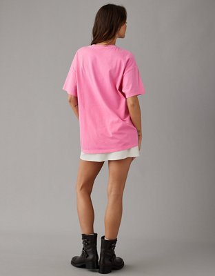 Женские футболки American Eagle AE Oversized Valentine Skeleton Graphic T-Shirt — фото 4