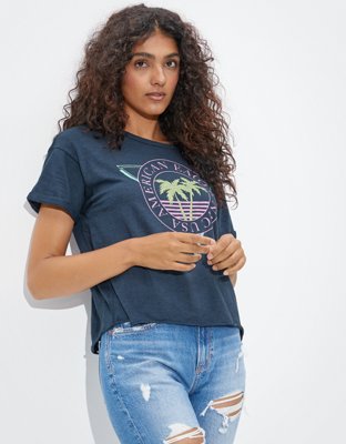 AE Cropped Graphic T-Shirt