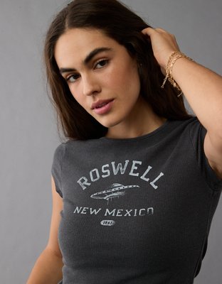 Женские футболки American Eagle AE Hey Baby Halloween Graphic T-Shirt — фото 4
