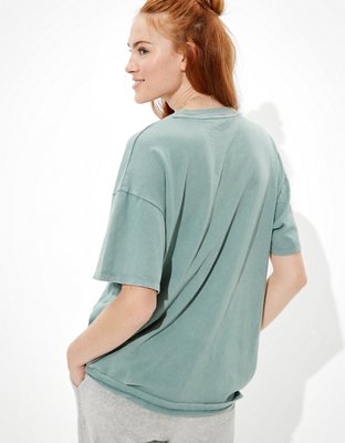 Женские футболки American Eagle AE Oversized Alaska Graphic T-Shirt — фото 2
