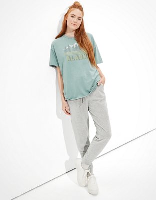 Женские футболки American Eagle AE Oversized Alaska Graphic T-Shirt — фото 4