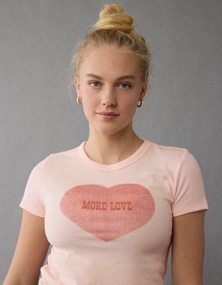 AE Hey Baby Valentine's Day Graphic T-Shirt