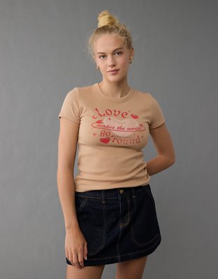 AE Valentine's Day Graphic Hey Baby Tee