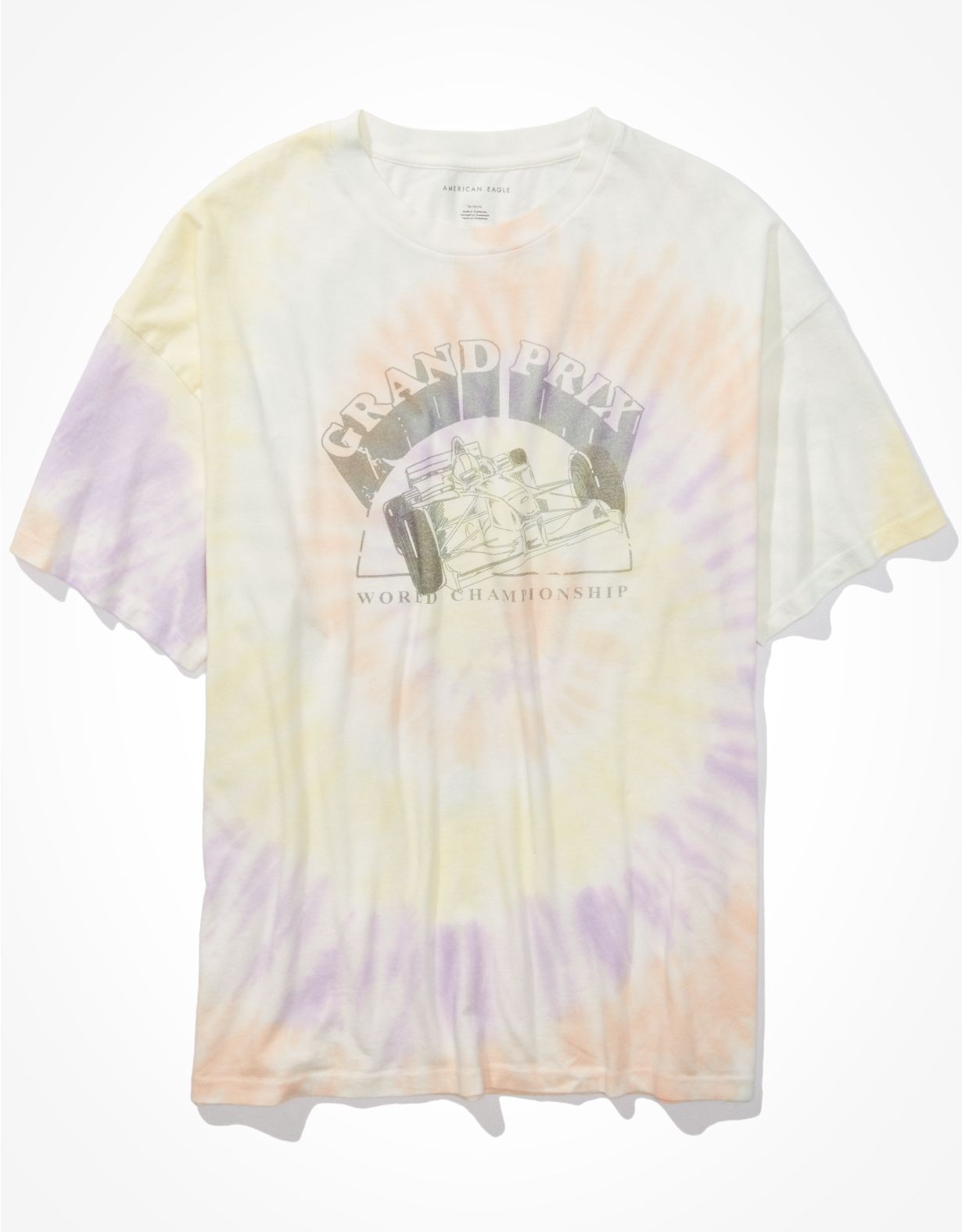 AE Oversized Tie Dye Graphic T-Shirt
