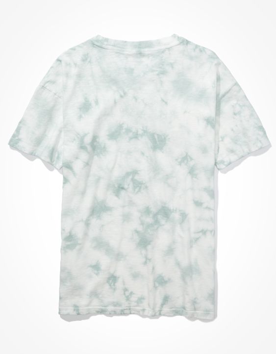 AE Oversized Tie Dye Peace Graphic T-Shirt