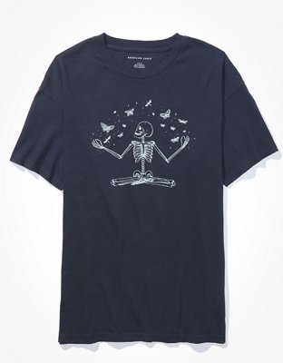 AE Oversized Skeleton Graphic T-Shirt