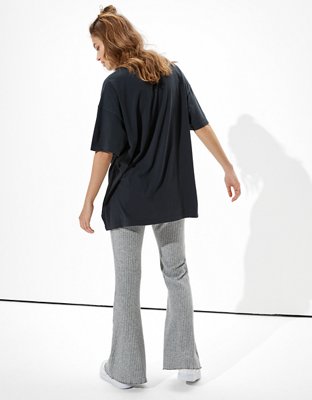 Женские футболки American Eagle AE Oversized Skeleton Graphic T-Shirt — фото 2