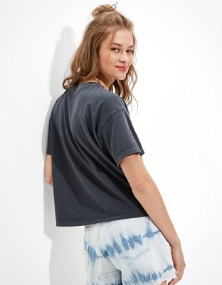 Женские футболки American Eagle AE Skeleton Hands Graphic T-Shirt — фото 2