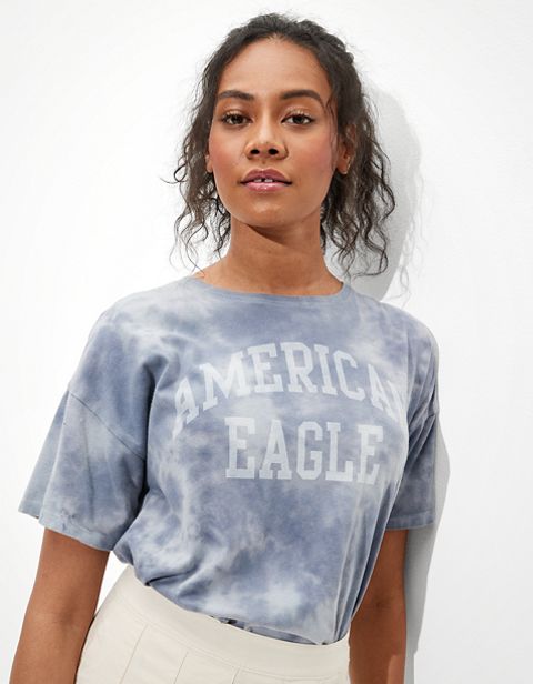 Женские футболки American Eagle AE Oversized Graphic T-Shirt