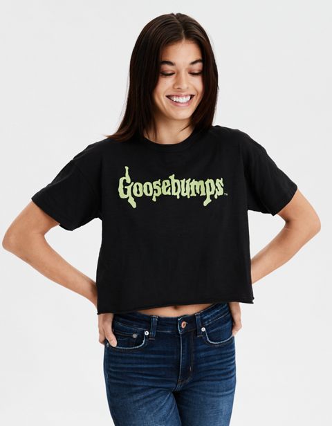 Женские футболки American Eagle AE Halloween Cropped Graphic T-Shirt