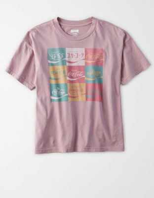 Женские футболки American Eagle AE Oversized Coke Graphic T-Shirt — фото 3