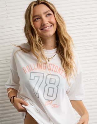 AE Oversized Rolling Stones Graphic T-Shirt