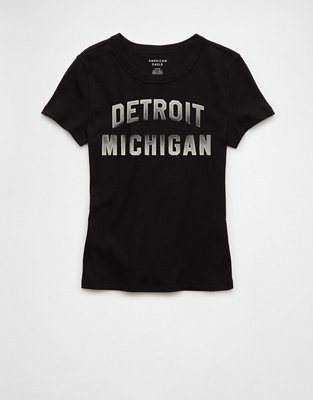AE Detroit Michigan Graphic Hey Baby Tee