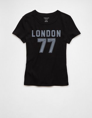 AE London 77 Graphic Hey Baby Tee