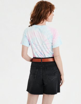 Женские футболки American Eagle AE Tie Dye Coca Cola Graphic T-Shirt — фото 2