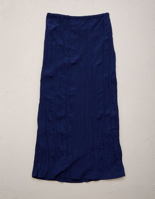AE77 Crinkle Midi Skirt